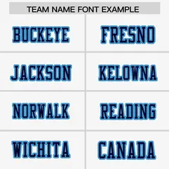 White Navy-Light Blue Raglan Side Pattern Football Jersey 3