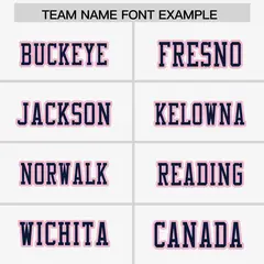 White Navy-Light Pink Raglan Side Pattern Football Jersey 3