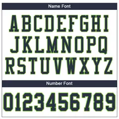 White Navy-Neon Green Classic Mesh Authentic Football Jersey 3