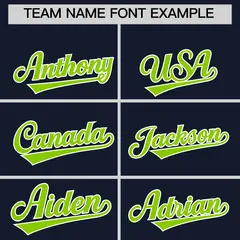 White Navy Neon Green Short Sleeve Full-Snap Varsity Jacket 5