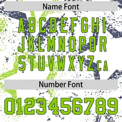 White Navy-Neon Green Star Pattern Authentic Football Jersey 4