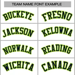 White Navy-Neon Green Varsity Full-Snap Letterman Jacket 5