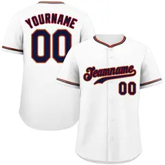White Navy-Old Gold Classic Authentic Baseball Jersey 1