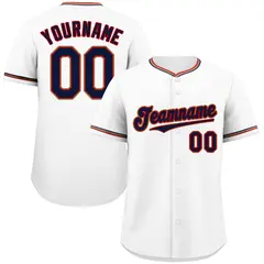 White Navy-Old Gold Classic Authentic Baseball Jersey 1