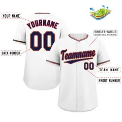 White Navy-Old Gold Classic Authentic Baseball Jersey 2