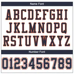 White Navy-Orange Classic Mesh Authentic Football Jersey 3