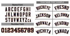 White Navy-Orange Classic Style Baseball Jersey 3