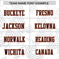 White Navy-Orange Graffiti Line Authentic Football Jersey 3