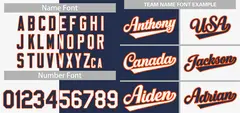 White Navy-Orange Split Fashion Baseball Jersey 3