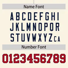 White Navy Phonetic Rhythm Authentic Baseball Jersey 4