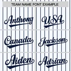 White Navy Pinstripe Raglan Varsity Full-Snap Letterman Baseball Jacket 3