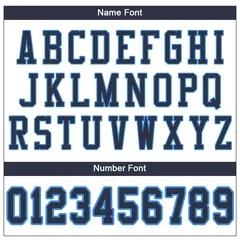 White Navy-Powder Blue Classic Mesh Football Jersey 3