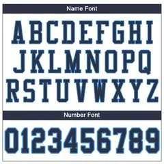 White Navy-Powder Blue Classic Mesh Football Jersey 3