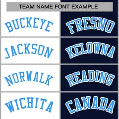 White Navy-Powder Blue Two Tone Split Varsity Letterman Jacket 5