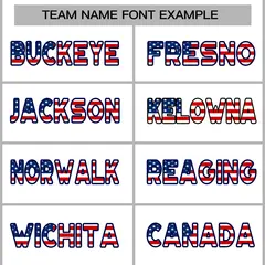 White Navy-Red American Flag Baseball Jersey 5