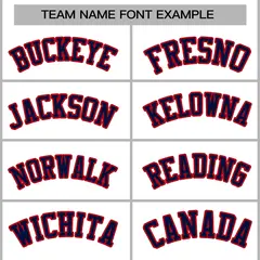 White Navy-Red Classic Varsity Full-Snap Letterman Jacket 3