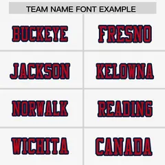 White Navy-Red Raglan Side Pattern Authentic Football Jersey 3