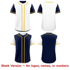 White Navy Reversible Raglan Sleeves Baseball Jersey 9
