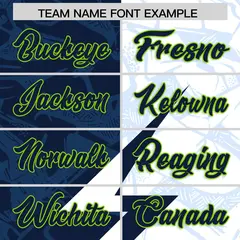 White Navy Split Lightning Pattern Football Jersey 3