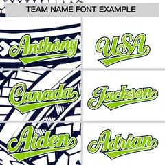 White Navy Split Tribal Baseball Jersey 3