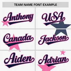 White Navy Star Graffiti Two-Button Baseball Jersey 3
