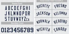 White Navy Stripe Fashion Authentic Baseball Jersey 3