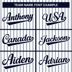 White Navy Stripe Raglan Varsity Bomber Jacket 5