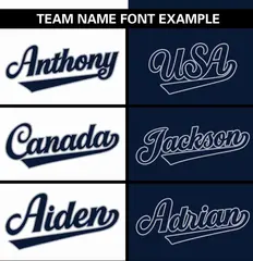 White Navy Stripe-Solid Combo Authentic Baseball Jersey 3