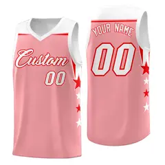 White Navy Two Tone Side Star Color Block Drapable Basketball Jersey 1