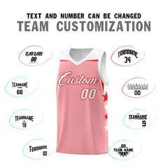 White Navy Two Tone Side Star Color Block Drapable Basketball Jersey 4