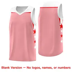 White Navy Two Tone Side Star Color Block Drapable Basketball Jersey 6