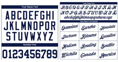 White Navy-White Authentic Classic Baseball Jersey 3