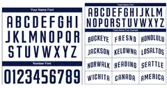 White Navy-White Authentic Classic Baseball Jersey 3