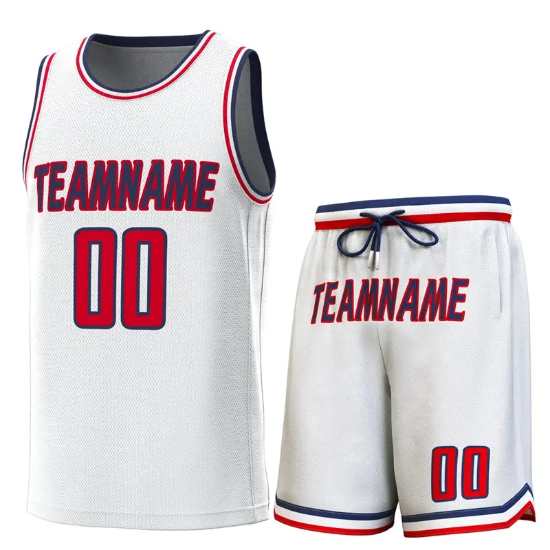 White Navy-White Classic Sets Basketball Jersey