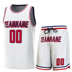White Navy-White Classic Sets Basketball Jersey 1