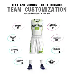 White Navy-White Graffiti Oblique Bar Basketball Jersey 4
