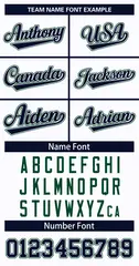 White Navy White-Green Classic Style Hockey Jersey 3