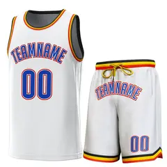 White Navy-Yellow Classic Sets Basketball Jersey 1