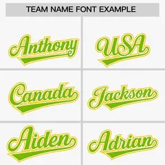 White Neon Green and Gold Raglan Baseball Jersey 3