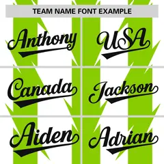 White Neon Green Blade Pattern Raglan Baseball Jersey 3