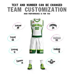 White Neon Green Green Graffiti Lightning Basketball Jersey 4