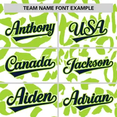 White Neon Green Leopard Graffiti Varsity Letterman Jacket 3