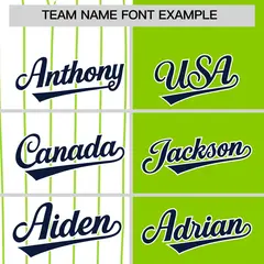 White Neon Green Navy Pinstripe Raglan Baseball Jersey 3