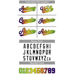 White Neon Green-Purple Gradient Fashion Baseball Jersey 3