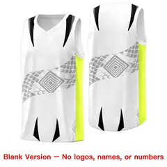 White Neon Green Snake Scale Venomous Fang Graffiti Basketball Jersey 6