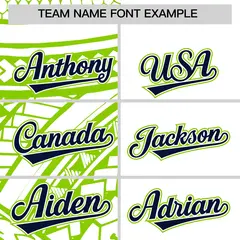 White Neon Green Split Tribal Baseball Jersey 3