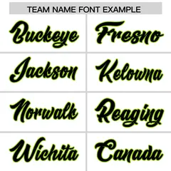 White Neon Green Star Pattern Raglan Football Jersey 3