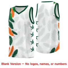 White Old Gold Feather Graffiti Pattern Basketball Jersey 6