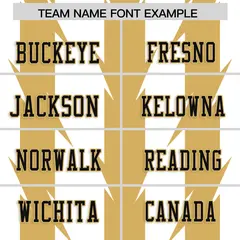 White Old Gold Razr Stripe Graffiti Flag Football Jersey 3