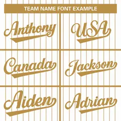 White Old Gold Stripe Full Button Authentic Baseball Jersey 3